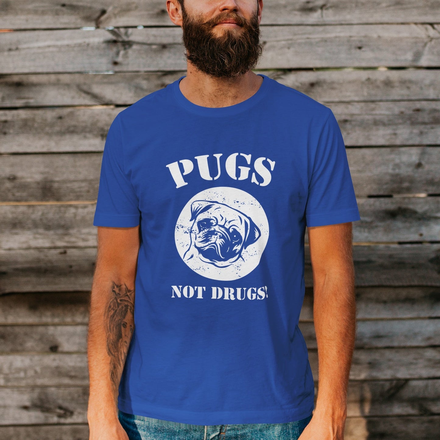 Unisex Short Sleeve Crew Neck Cotton Jersey T-Shirt DOG 15 - Tara-Outfits.com