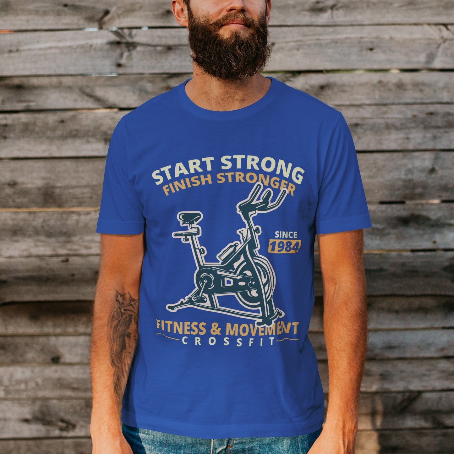 Unisex Short Sleeve Crew Neck Cotton Jersey T-Shirt Gym No. 31 - Tara-Outfits.com