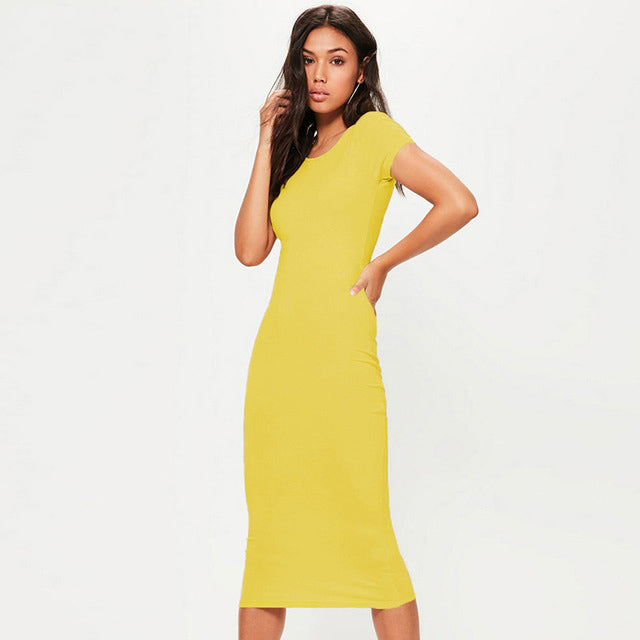Women Summer Midi Dress DromedarShop.com Online Boutique