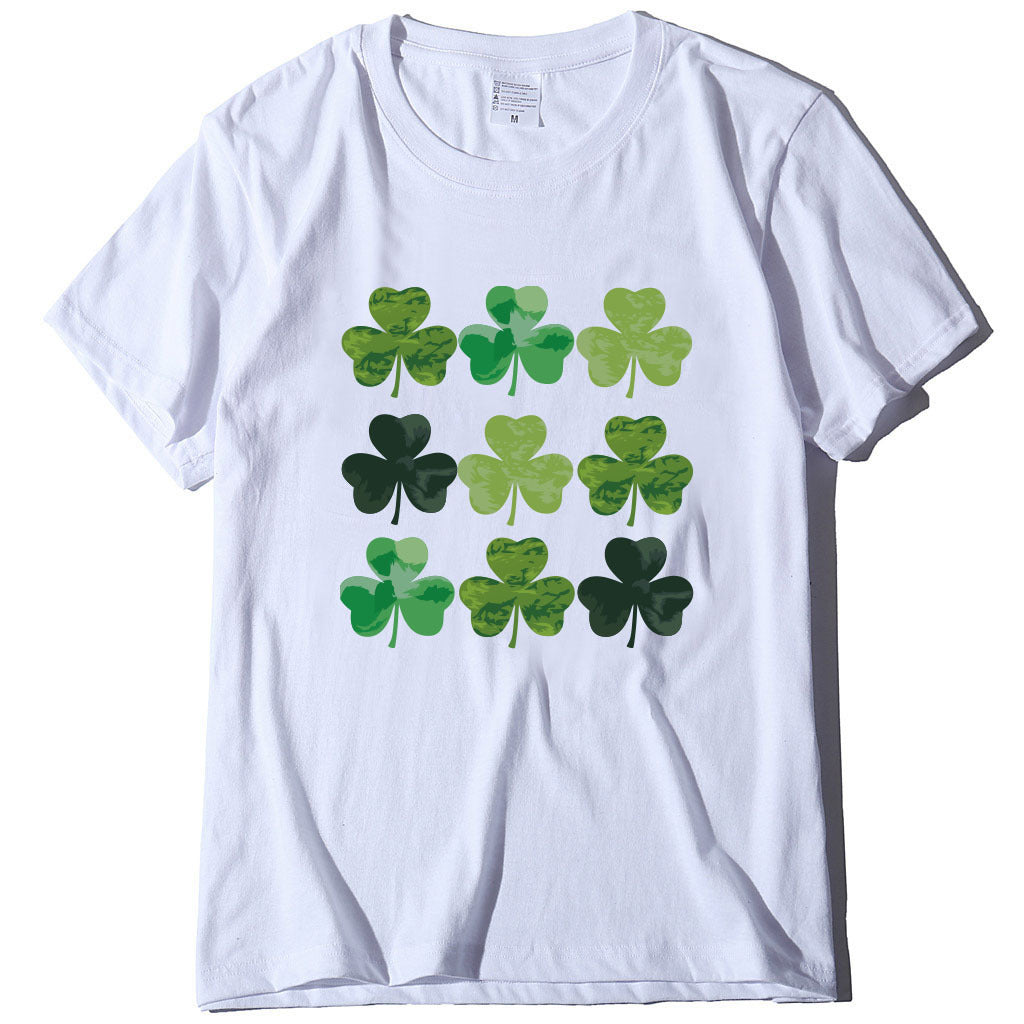 St. Parker's Day Green Cotton Short Sleeve Women's Top - DromedarShop.com Online Boutique