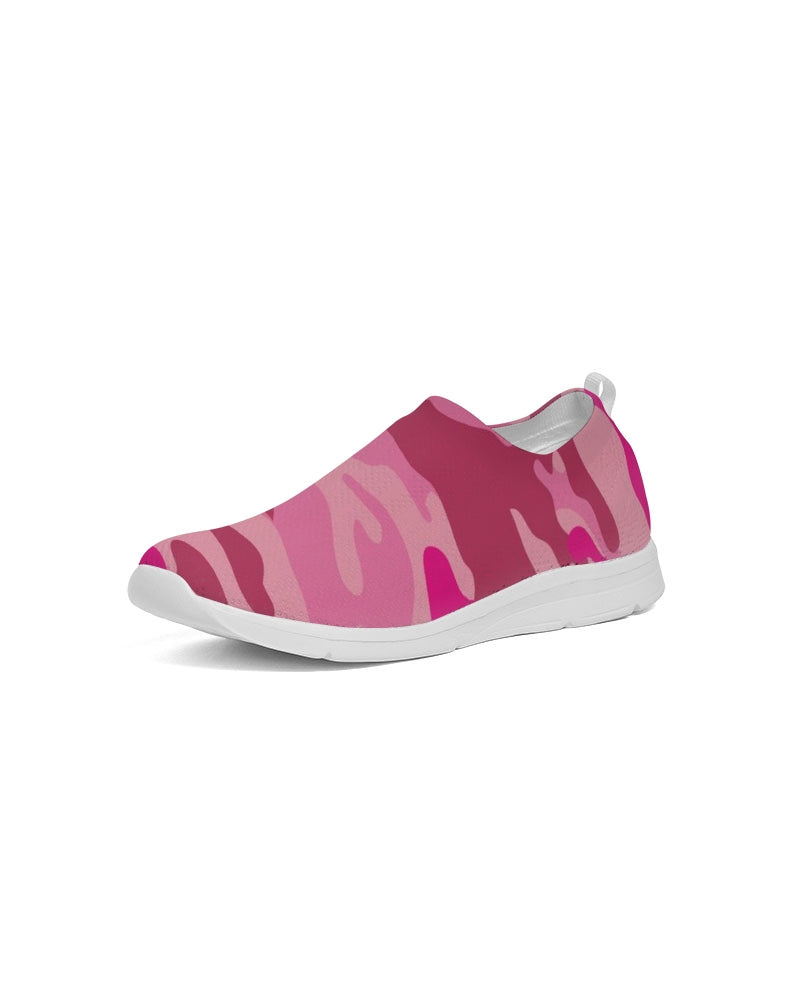 Pink 3 Color Camouflage Women's Slip-On Flyknit Shoe DromedarShop.com Online Boutique