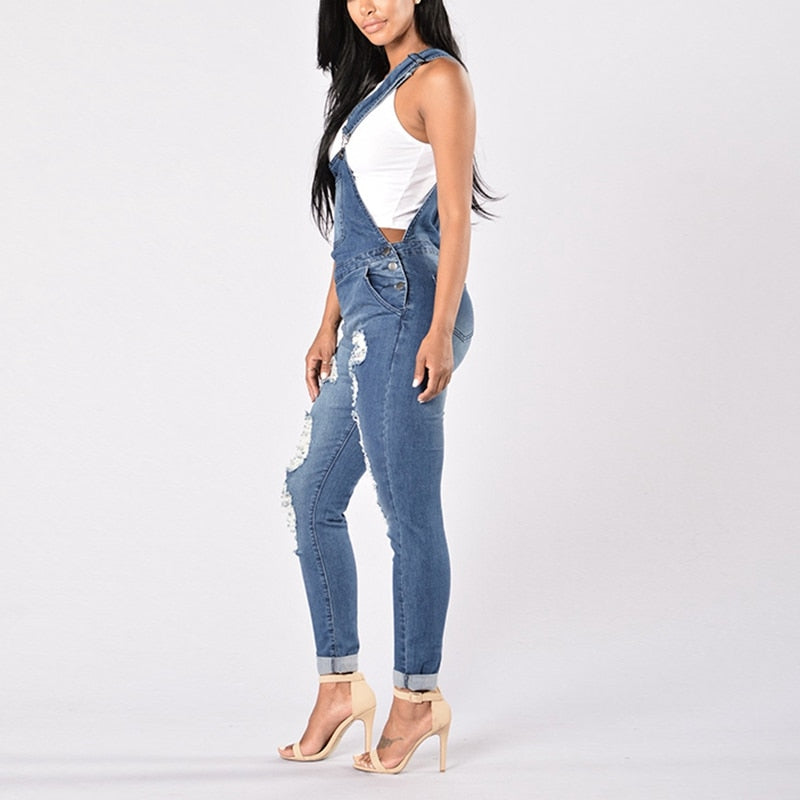 Women Overalls Cool Denim Jumpsuit DromedarShop.com Online Boutique