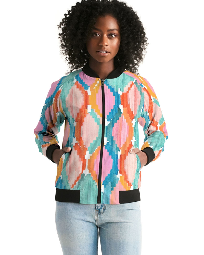 Marmalade Ikat Women's Bomber Jacket DromedarShop.com Online Boutique