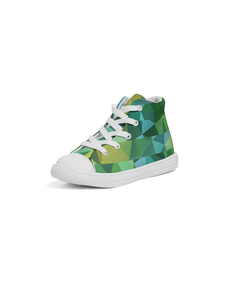 Green Line 101 Kids Hightop Canvas Shoe DromedarShop.com Online Boutique