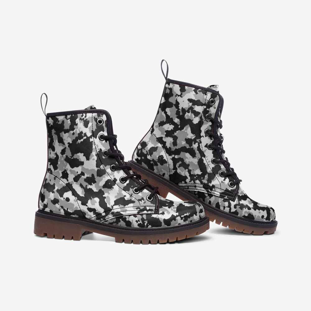 Camouflage Zero Casual Leather Lightweight Unisex Boots DromedarShop.com Online Boutique