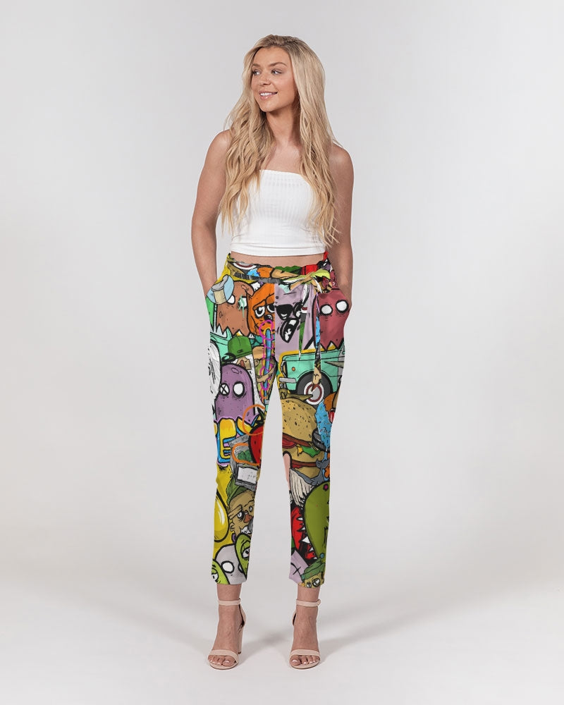 Crowded Street Women's Belted Tapered Pants DromedarShop.com Online Boutique