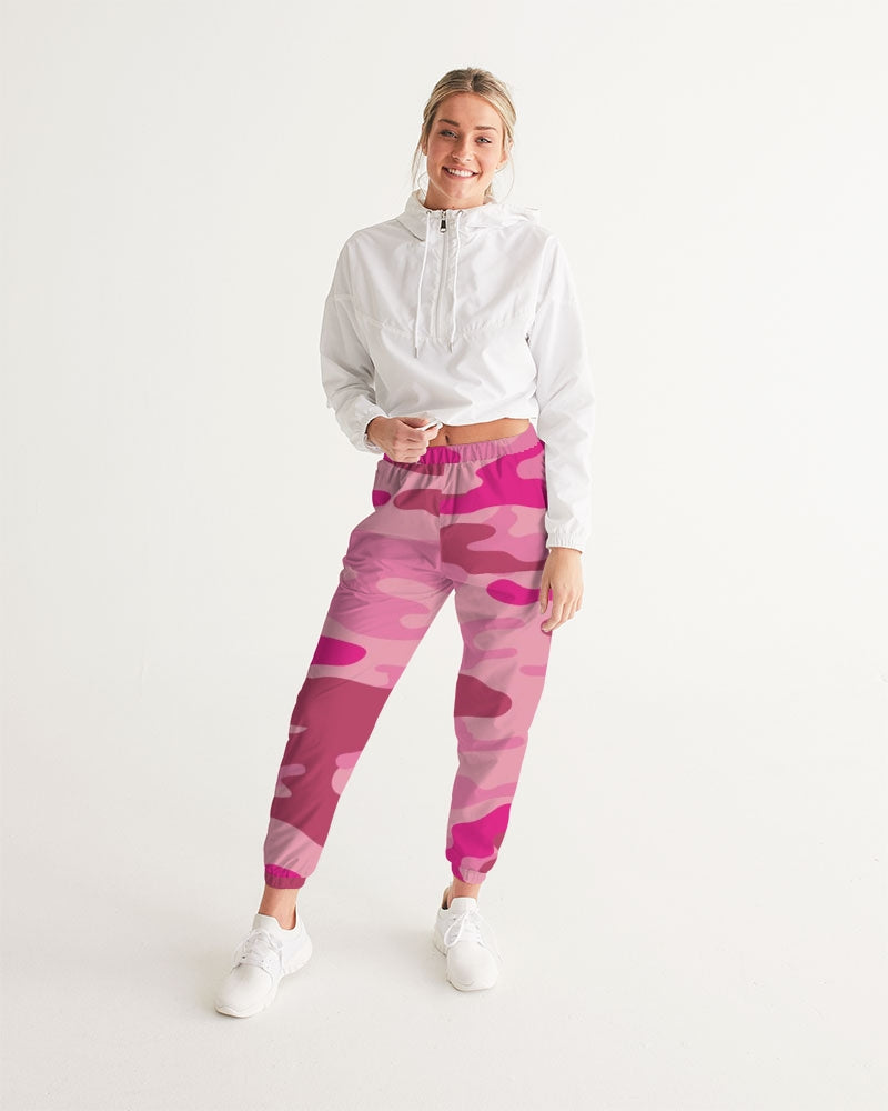 Pink 3 Color Camouflage Women's Track Pants DromedarShop.com Online Boutique