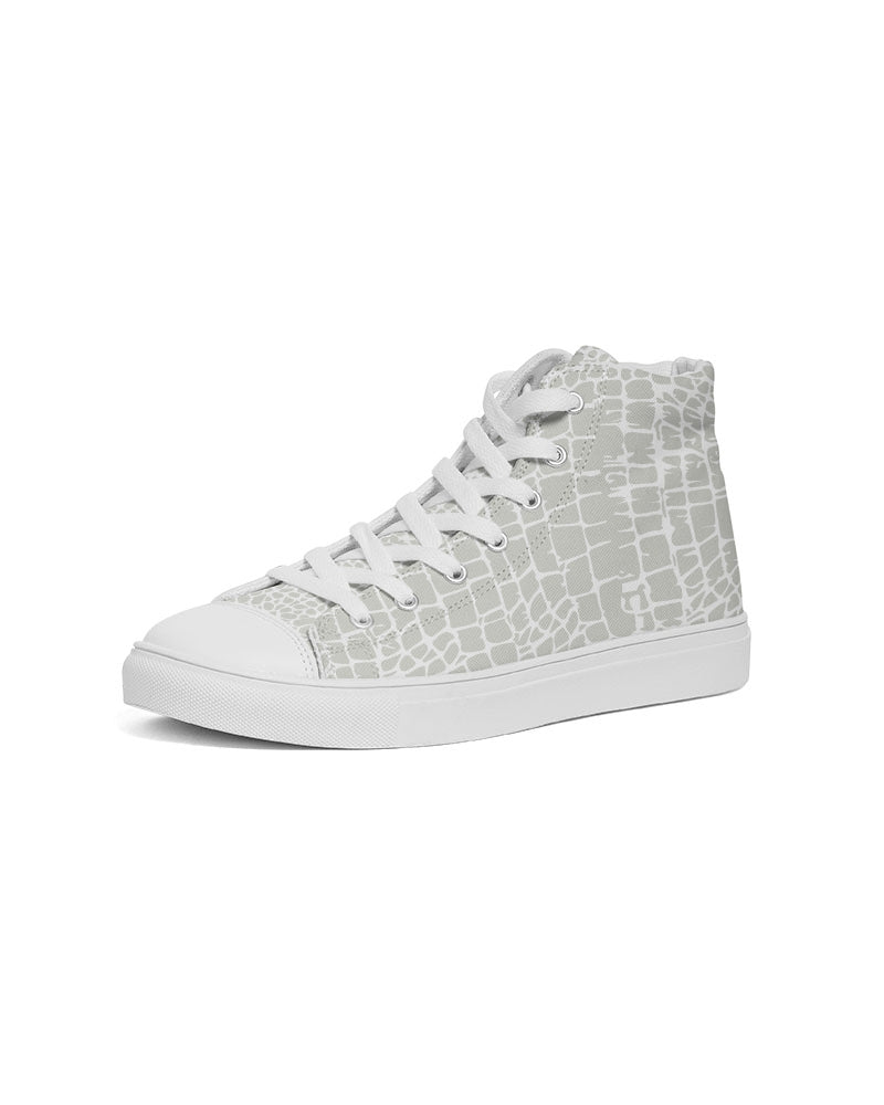 Alligator Print Men's Hightop Canvas Shoe DromedarShop.com Online Boutique