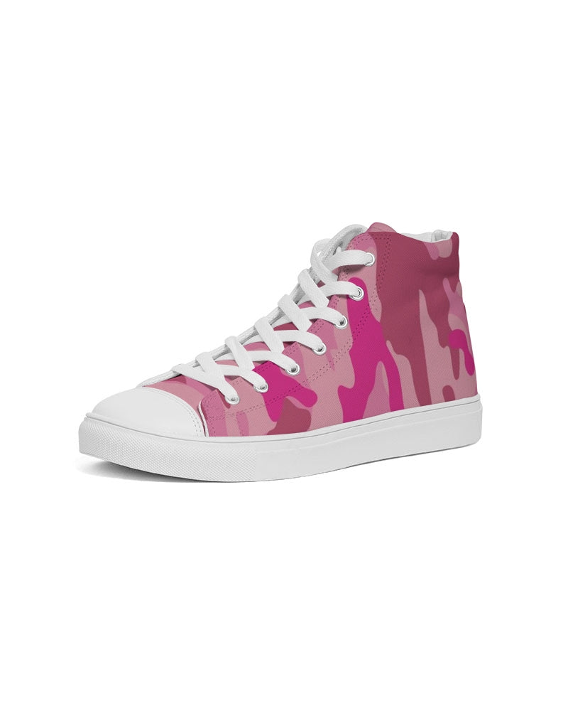 Pink 3 Color Camouflage Women's High-top Canvas Shoe DromedarShop.com Online Boutique