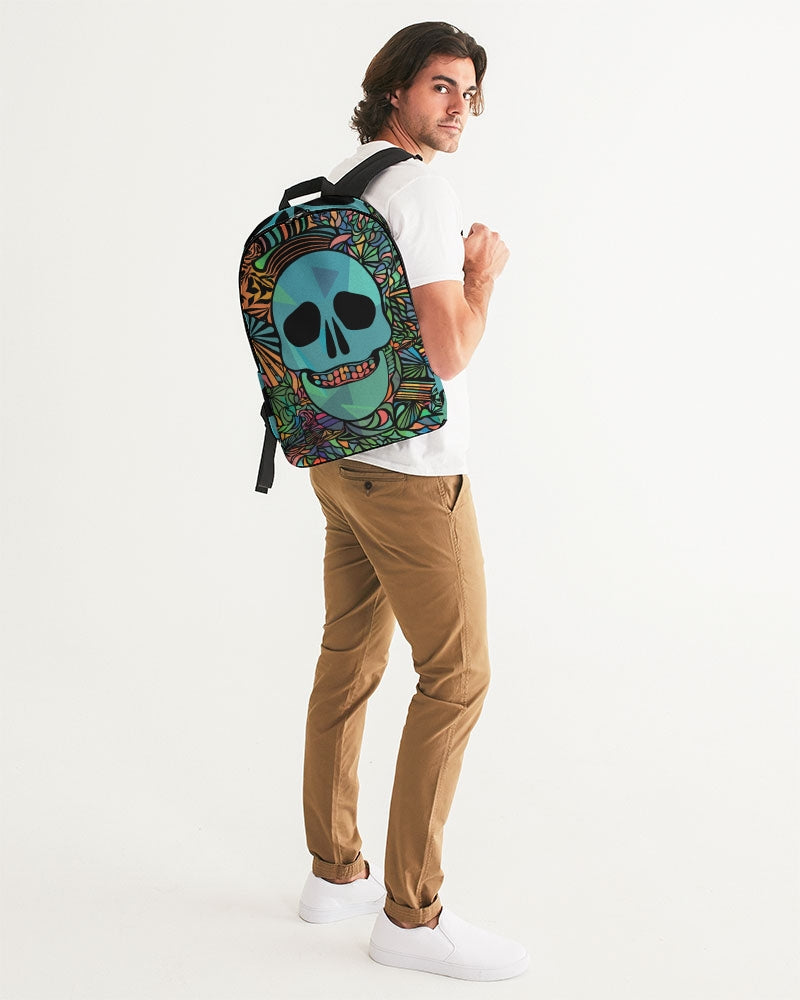 Aztec-Inka Collection Mexican Colorful Skull Large Backpack DromedarShop.com Online Boutique