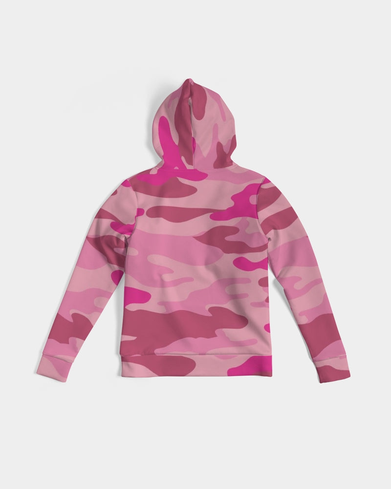 Pink 3 Color Camouflage Women's Hoodie DromedarShop.com Online Boutique