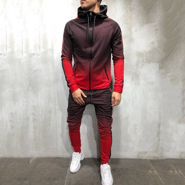 Zipper Men Fitness suit set 2 pieces DromedarShop.com Online Boutique