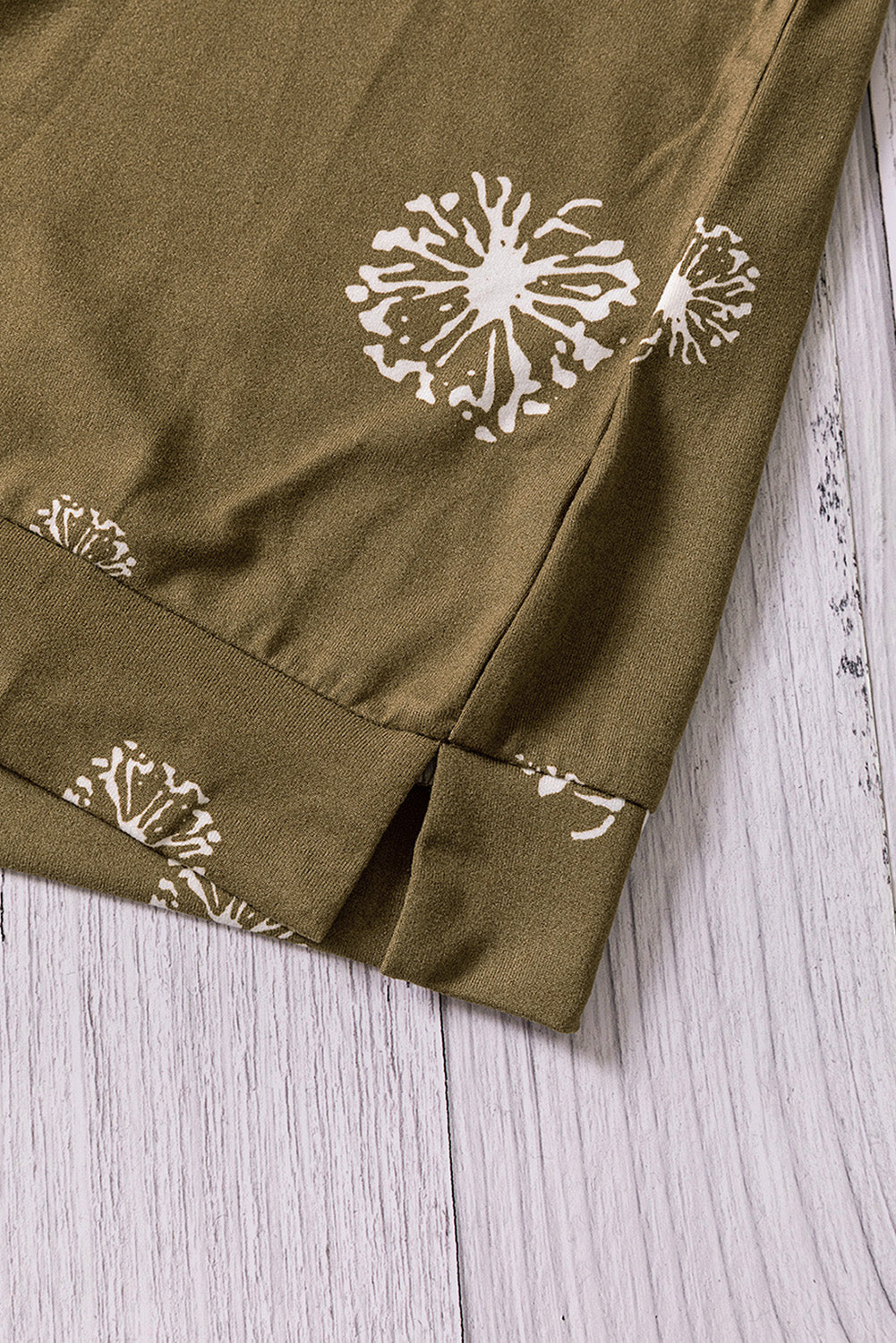 Girls Dandelion Print Round Neck Tee - DromedarShop.com Online Boutique