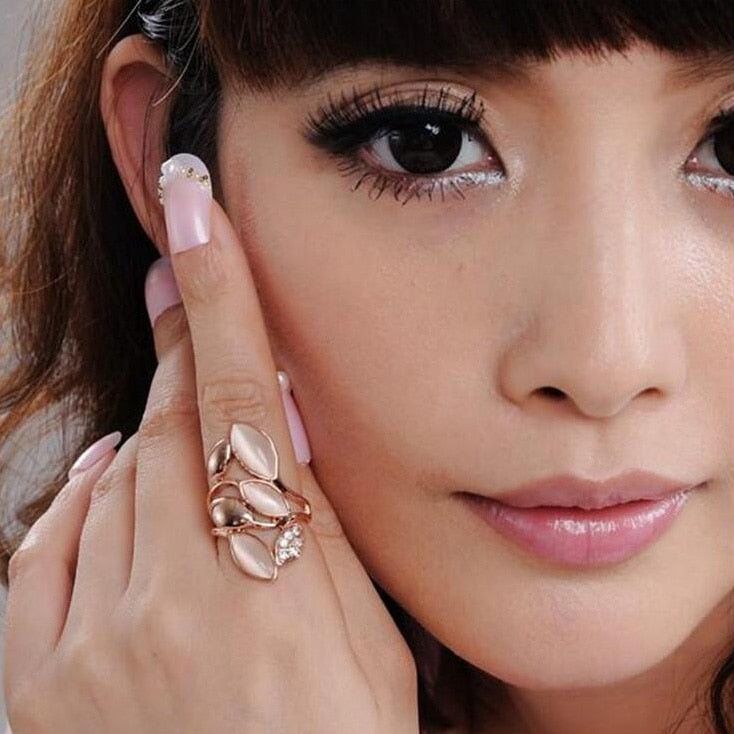 Shining Opals Rings For Women DromedarShop.com Online Boutique