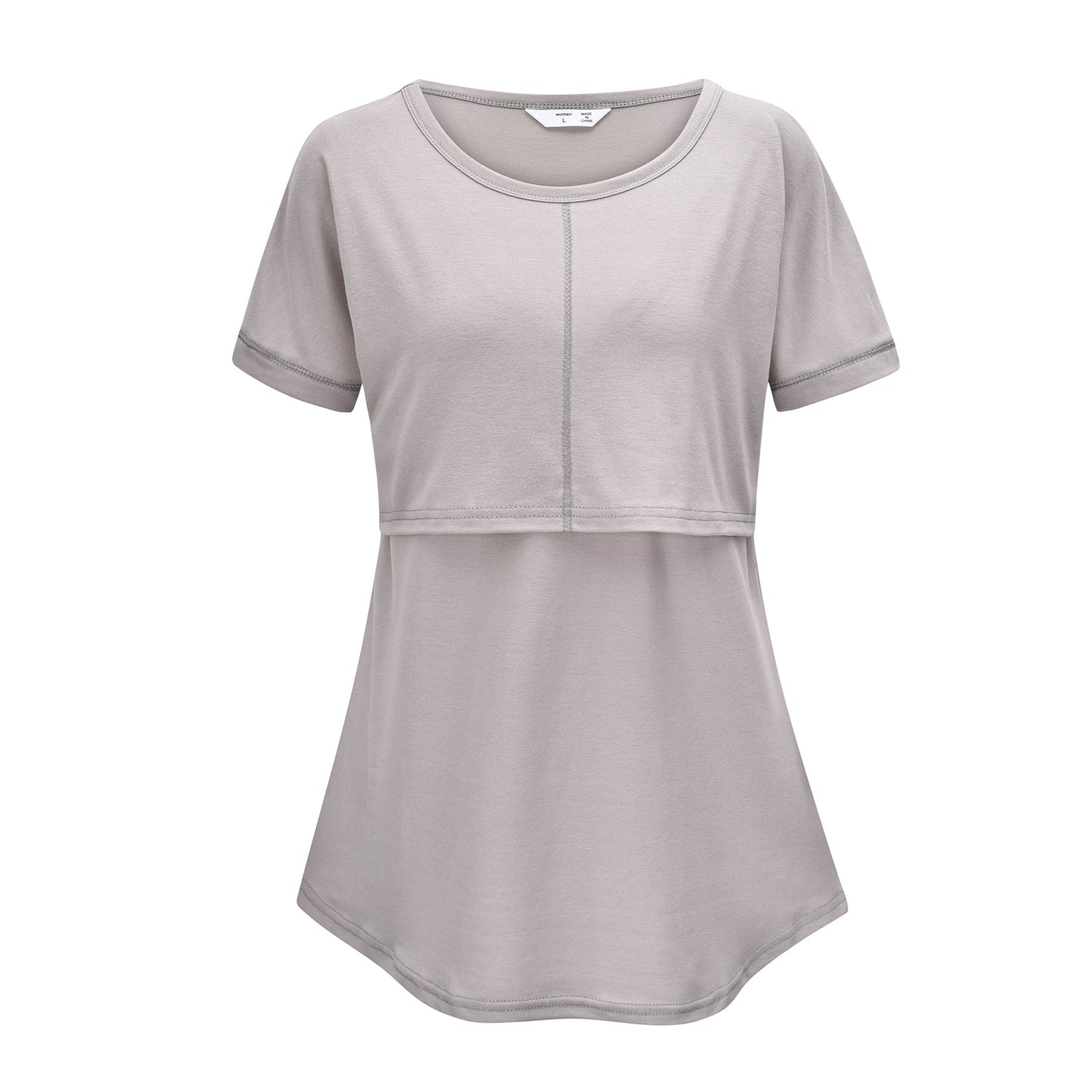 Multifunctional Solid Color Stitching Mother's Convenient Nursing Clothes - DromedarShop.com Online Boutique