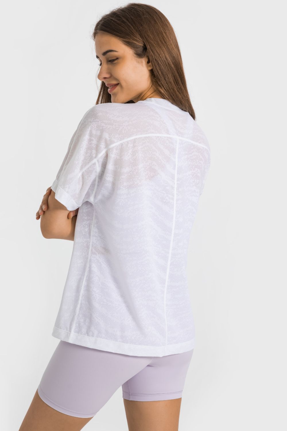 Breathable and Lightweight Short Sleeve Sports Top - DromedarShop.com Online Boutique