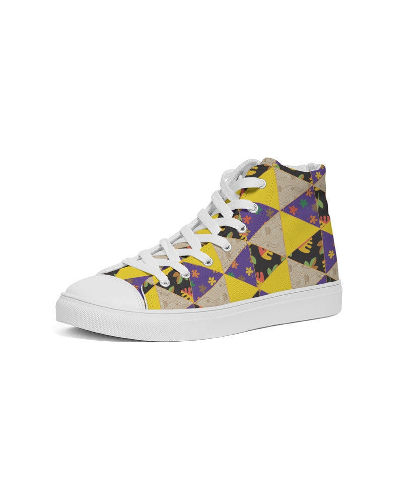 Puzzle Men's Hightop Canvas Shoe DromedarShop.com Online Boutique