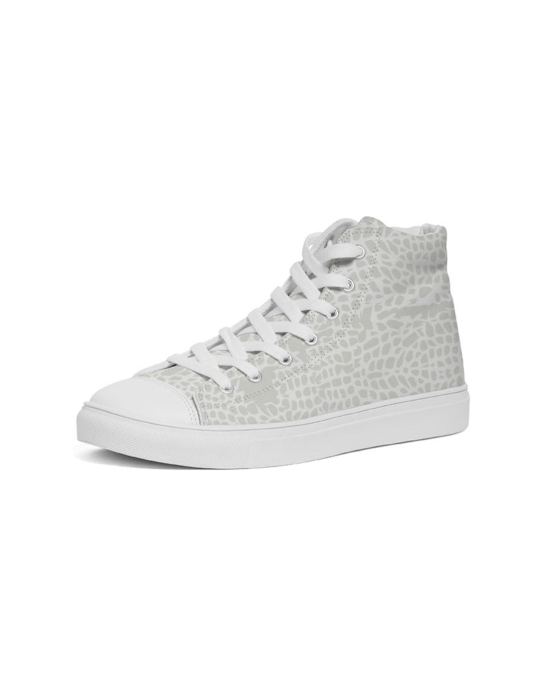 Animal Skin Texture Men's Hightop Canvas Shoe DromedarShop.com Online Boutique