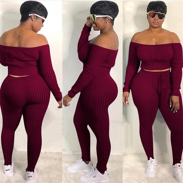 Women Two Piece Set Outfits Tracksuit Plus size DromedarShop.com Online Boutique
