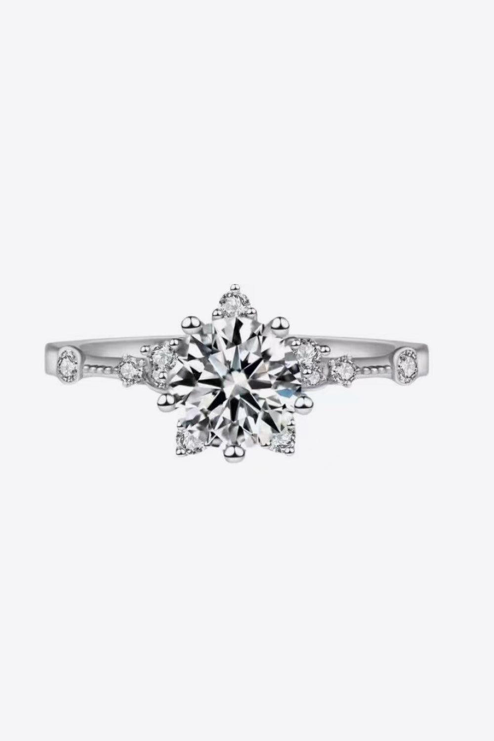 1 Carat Moissanite 6-Prong Ring - DromedarShop.com Online Boutique