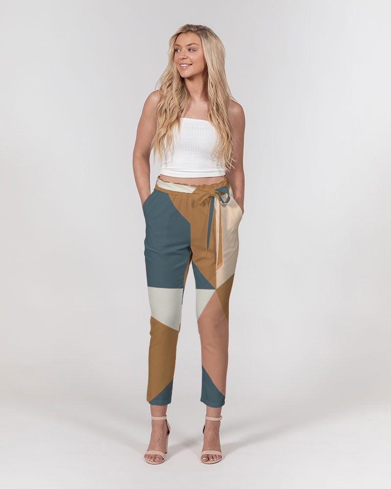 Geometry Women's Belted Tapered Pants DromedarShop.com Online Boutique