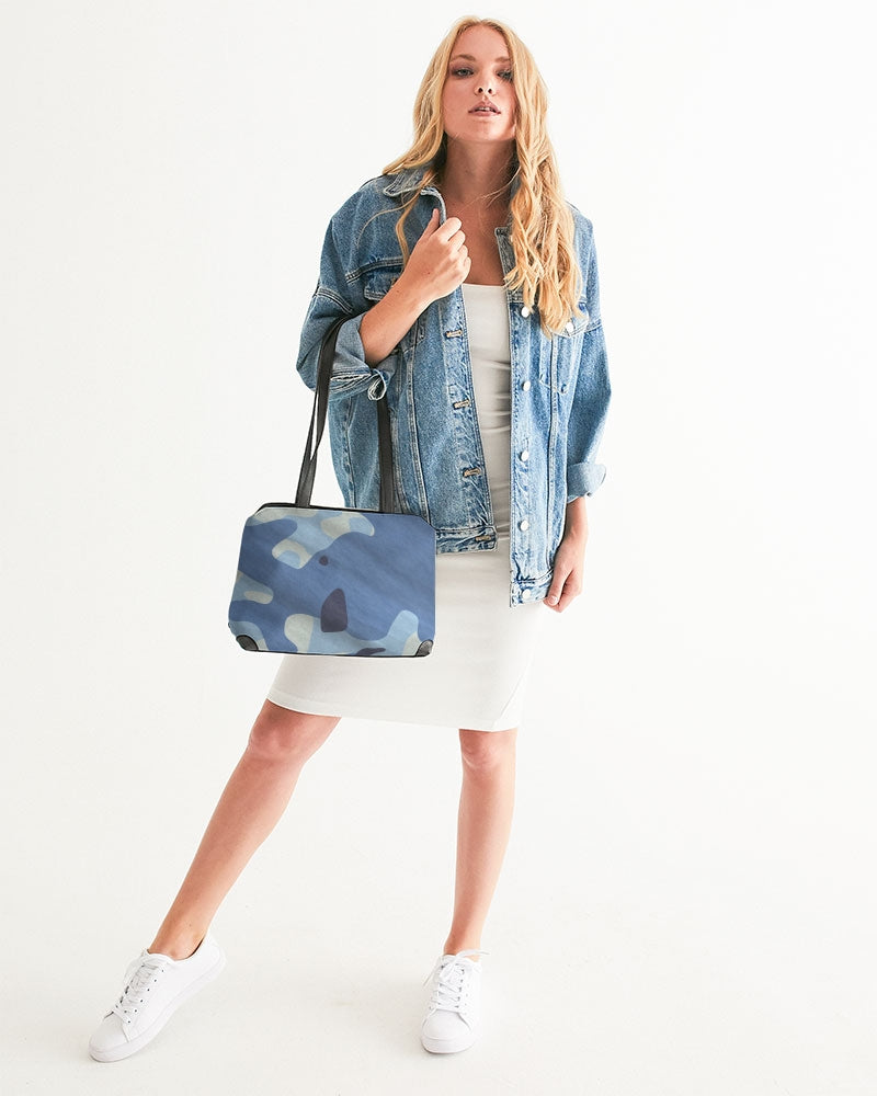 Blue Maniac Camouflage Shoulder Bag DromedarShop.com Online Boutique