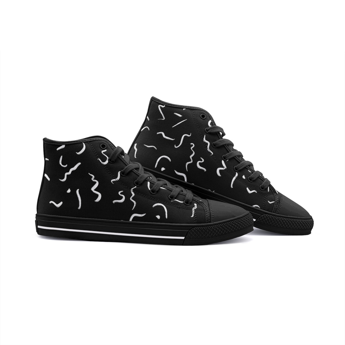 Shapeless Unisex High Top Canvas Shoes DromedarShop.com Online Boutique