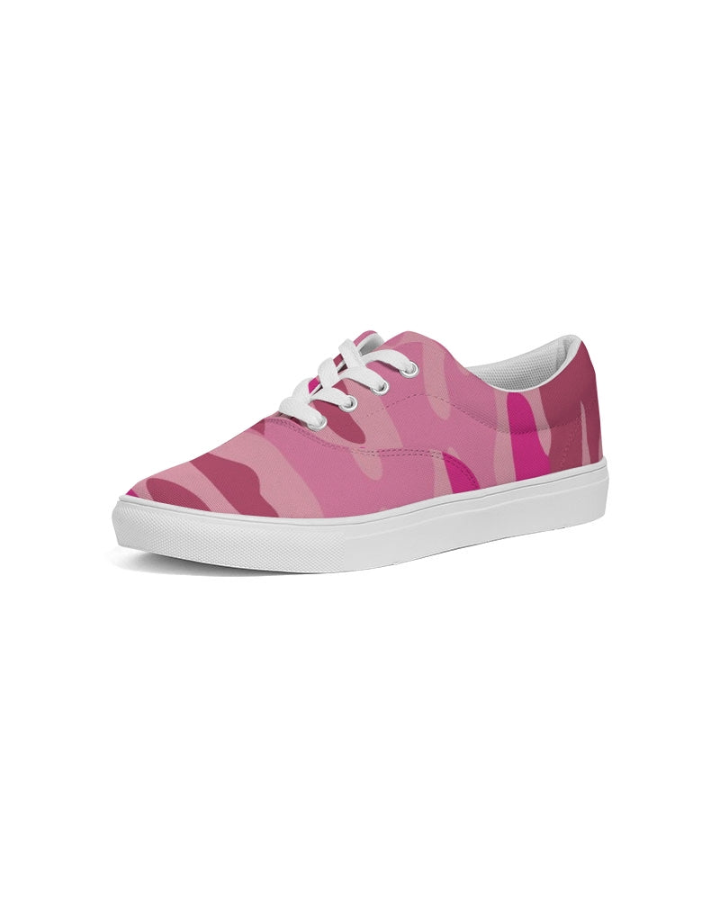 Pink 3 Color Camouflage Women's Lace Up Canvas Shoe DromedarShop.com Online Boutique