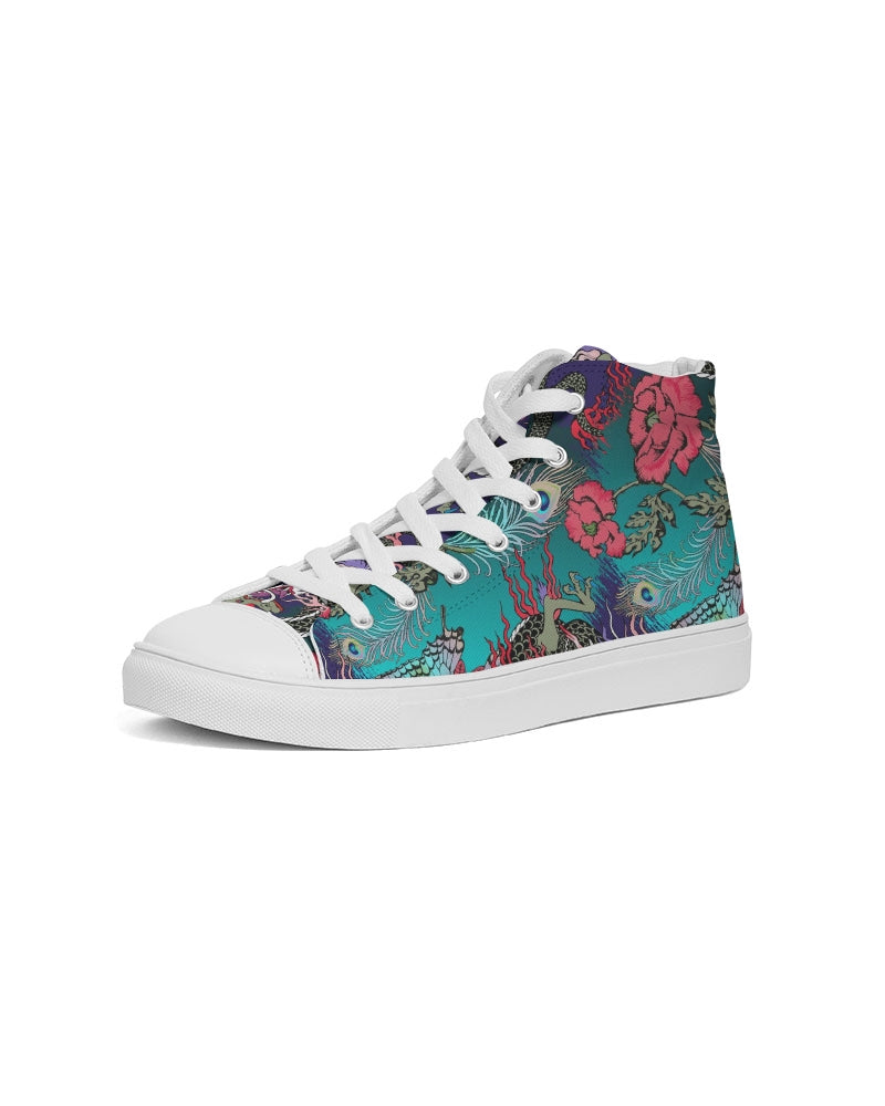 Dragon And Phoenix Men's Hightop Canvas Shoe DromedarShop.com Online Boutique