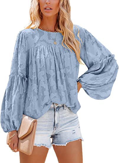 Women Chiffon Long Sleeve Shirt - DromedarShop.com Online Boutique