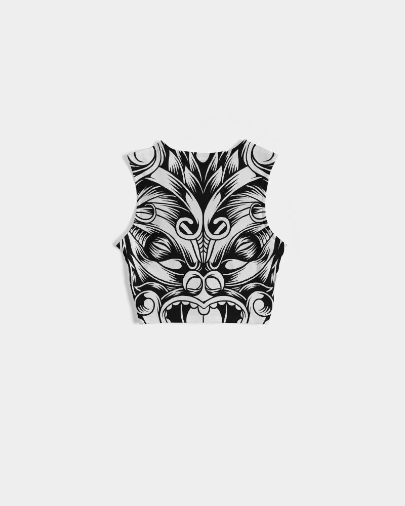 Maori Mask Collection Women's Twist-Front Tank DromedarShop.com Online Boutique