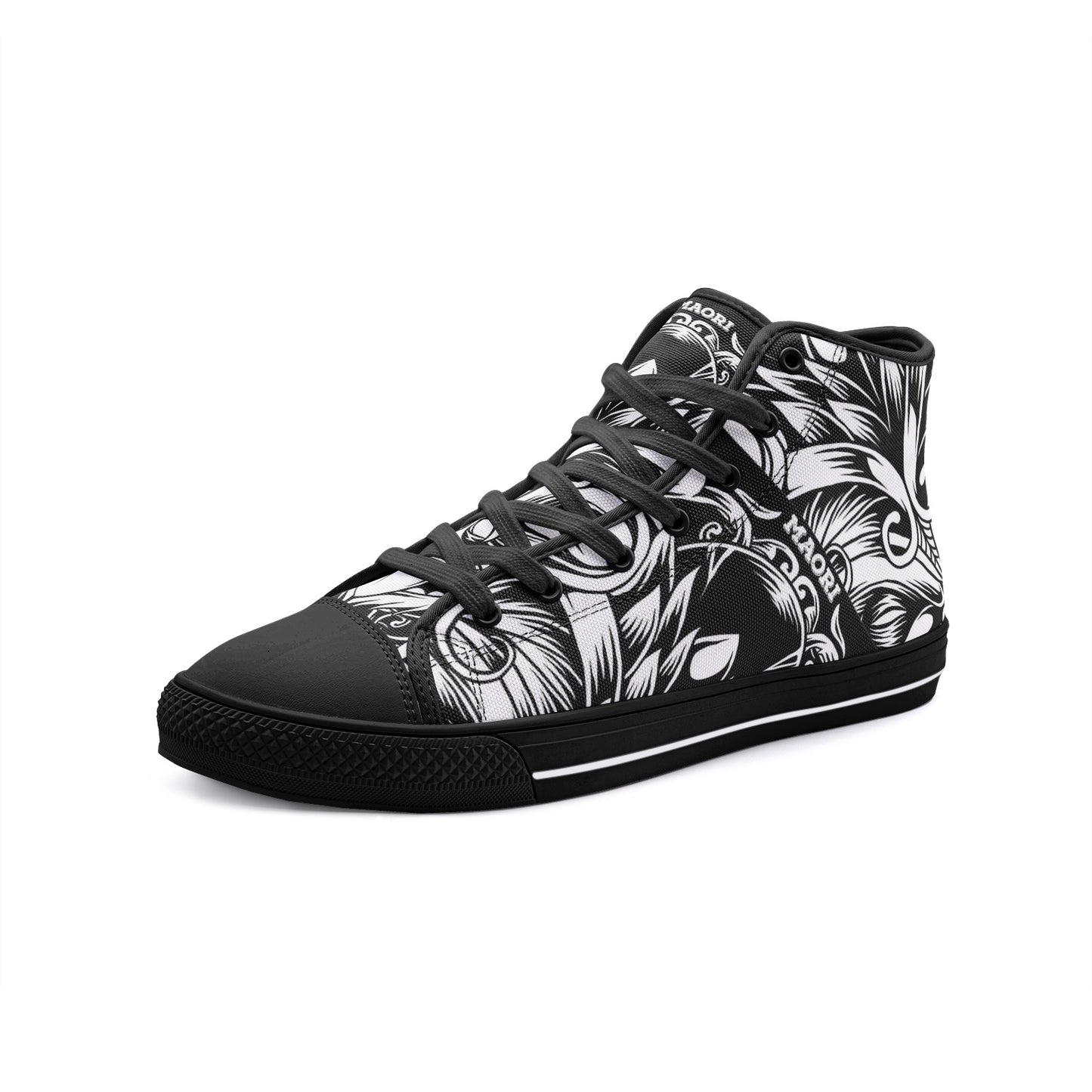 Maori Tribal Unisex High-Top Canvas Shoes DromedarShop.com Online Boutique