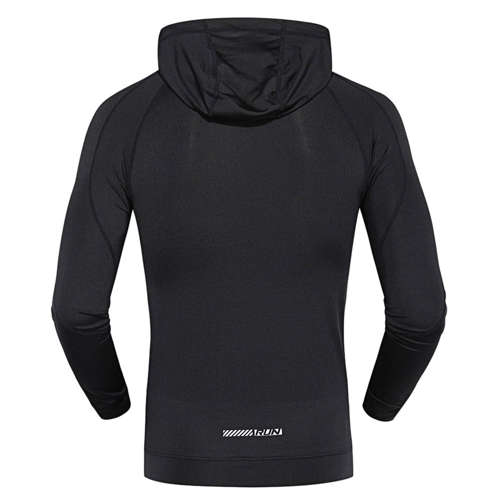 Long Sleeve Quick-dry Men Close-fitting Hoodie - DromedarShop.com Online Boutique