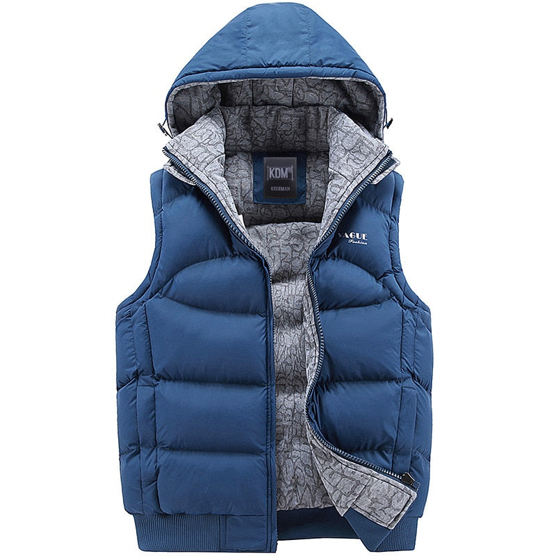 Men Hooded Warm Vest DromedarShop.com Online Boutique
