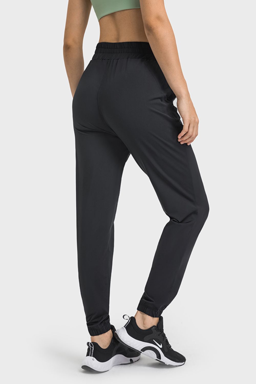 Elastic Waist Yoga Joggers with Pockets - DromedarShop.com Online Boutique