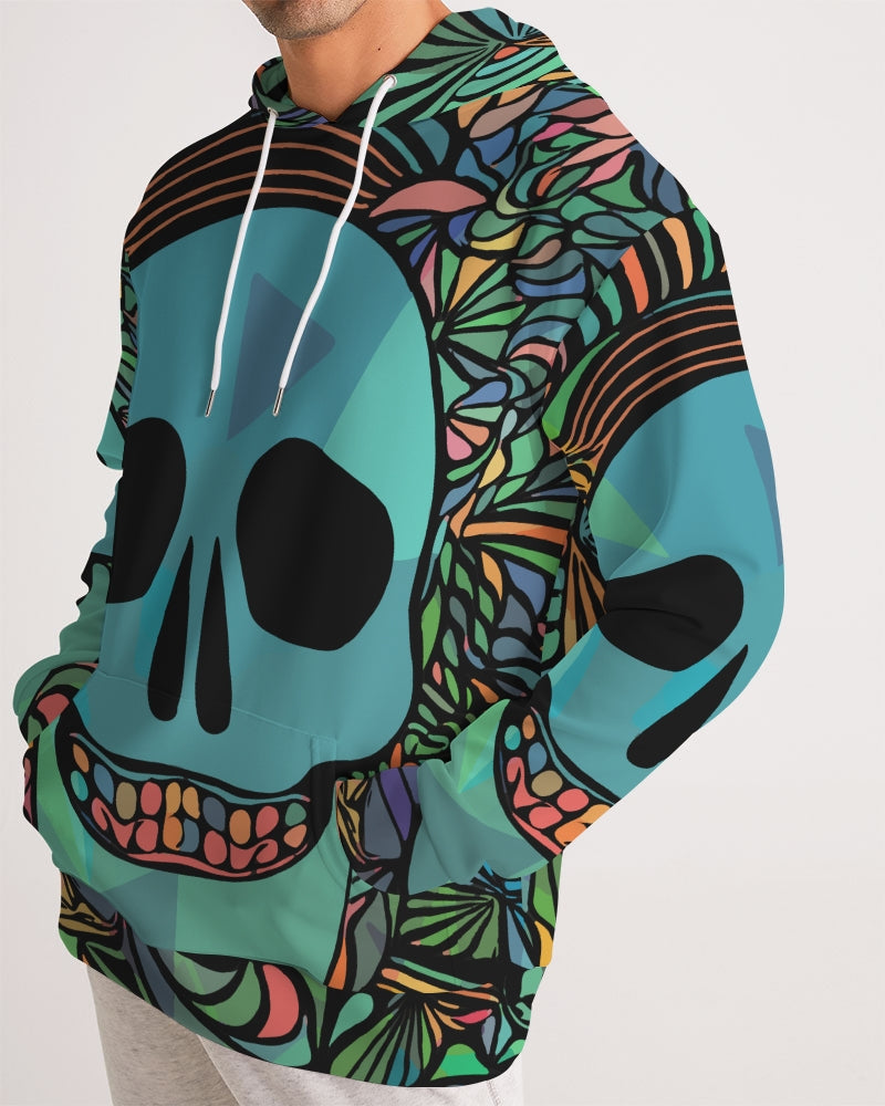Aztec-Inka Collection Mexican Colorful Skull Men's Hoodie DromedarShop.com Online Boutique