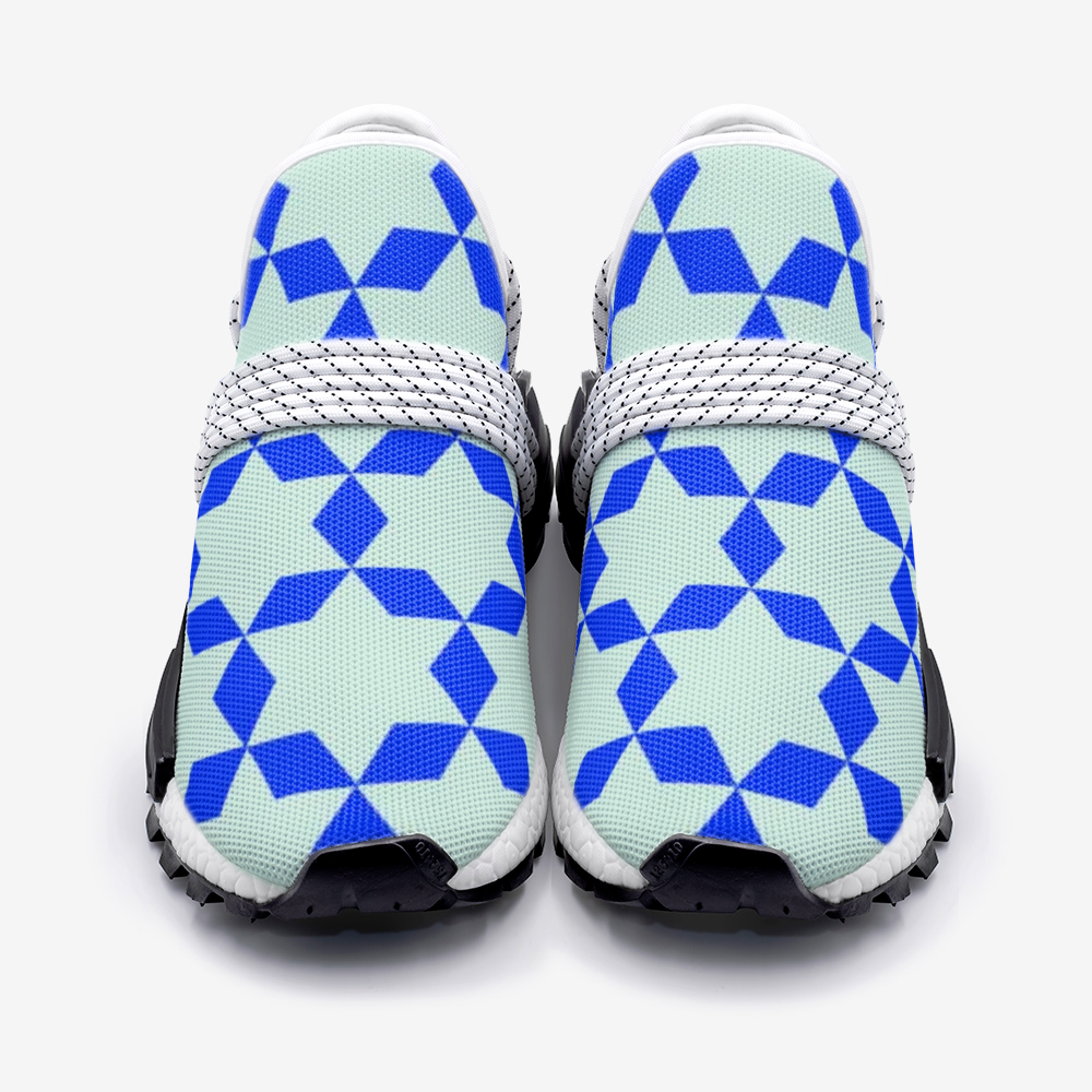 Miracle of the East Blue Arabic-pattern Unisex Lightweight Sneaker S-1 Boost DromedarShop.com Online Boutique