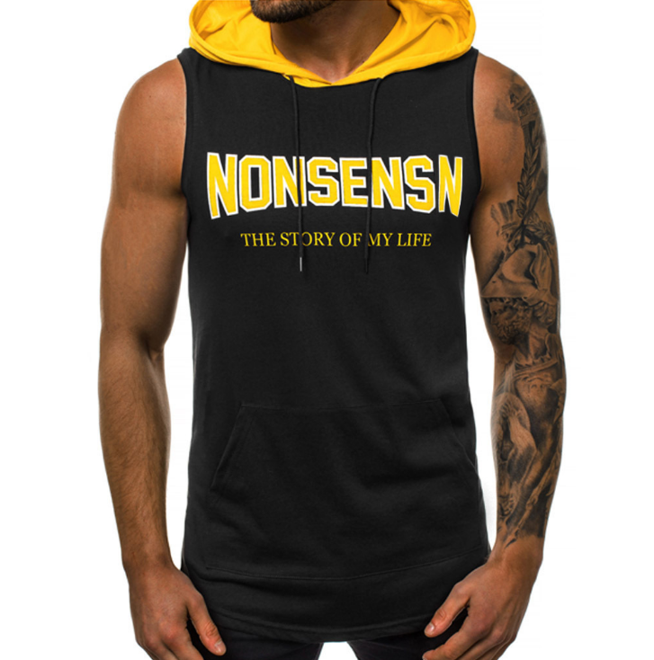Men Fitness Hoodies Tank Tops Sleeveless Bodybuilding Tee DromedarShop.com Online Boutique