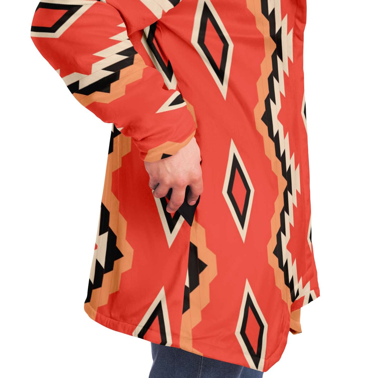 Native American Orange Microfleece Cloak DromedarShop.com Online Boutique
