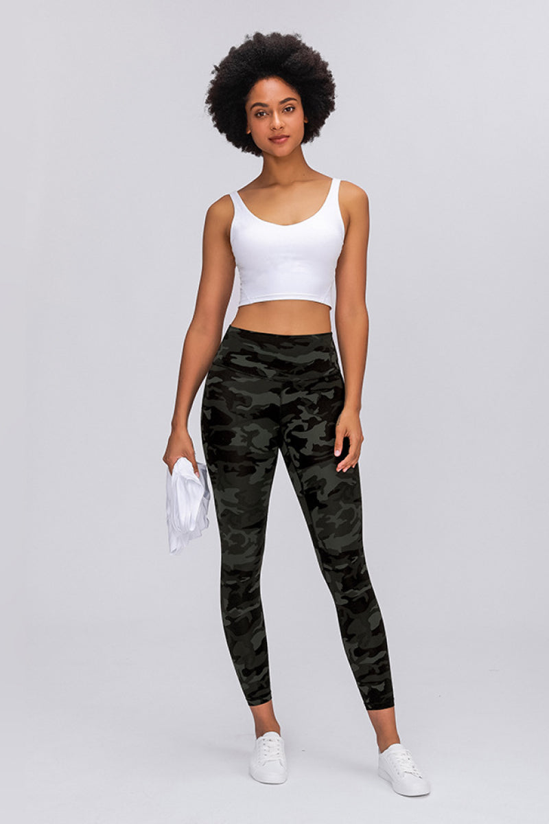 Wide Seamless Band Waist Sports Leggings - DromedarShop.com Online Boutique
