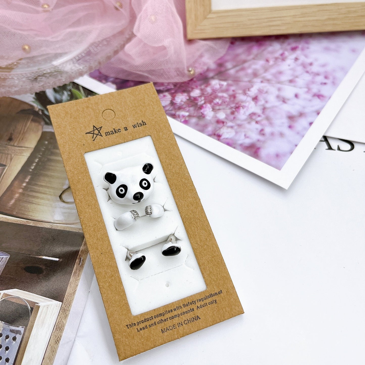 Creative Panda Ring Set DromedarShop.com Online Boutique