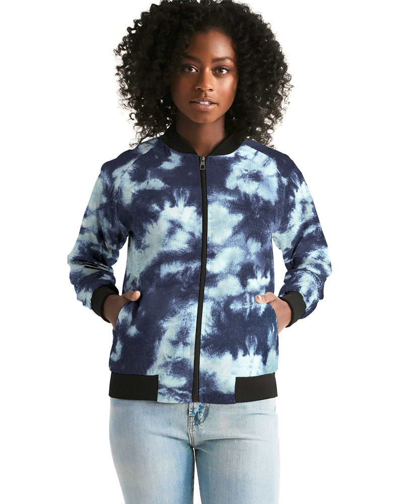 Ice flower Women's Bomber Jacket DromedarShop.com Online Boutique