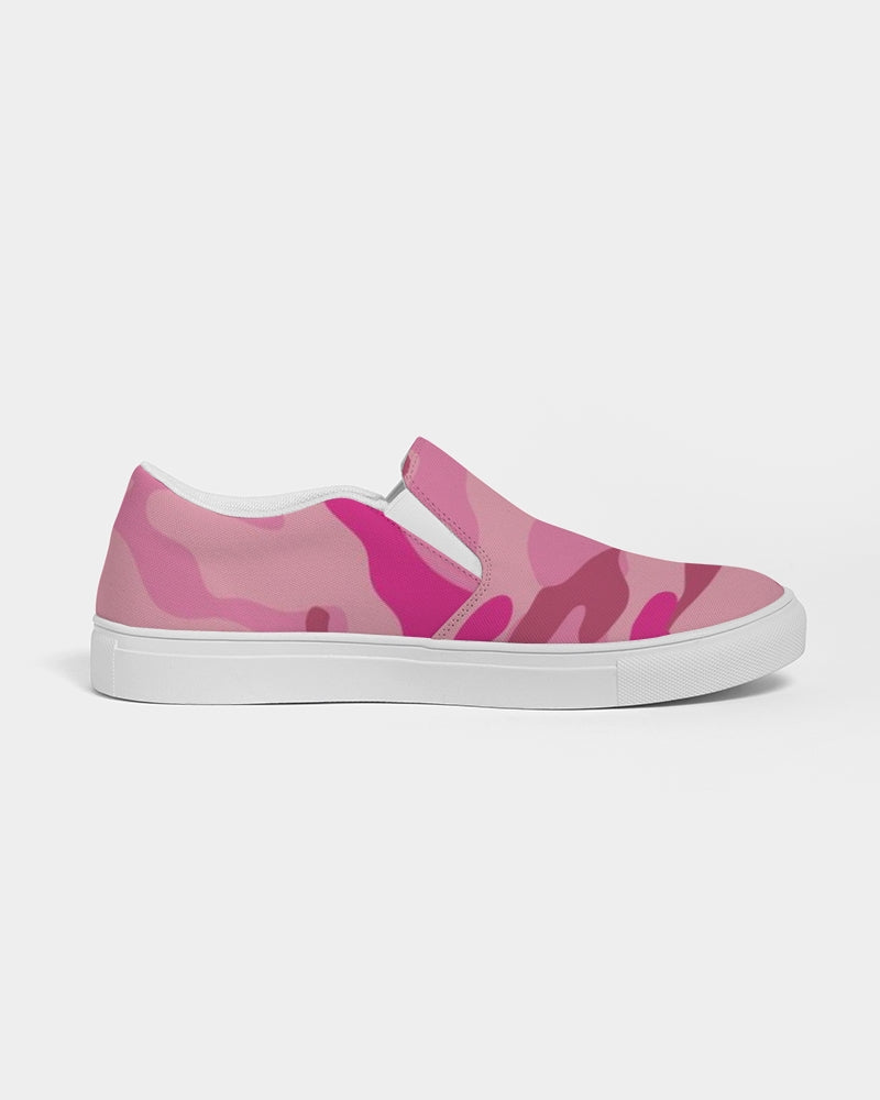 Pink  3 Color Camouflage Women's Slip-On Canvas Shoe DromedarShop.com Online Boutique