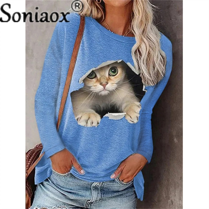 Women Long Sleeve Casual T-Shirt DromedarShop.com Online Boutique