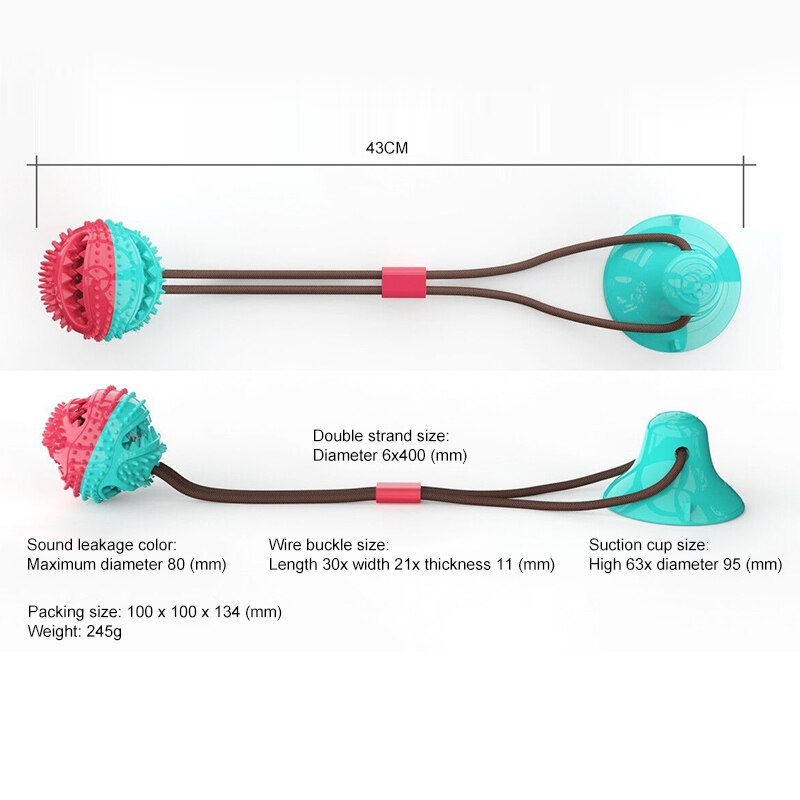 Multifunction Pet Molar Bite Toy Interactive Fun Pet Leakage Food Toys DromedarShop.com Online Boutique