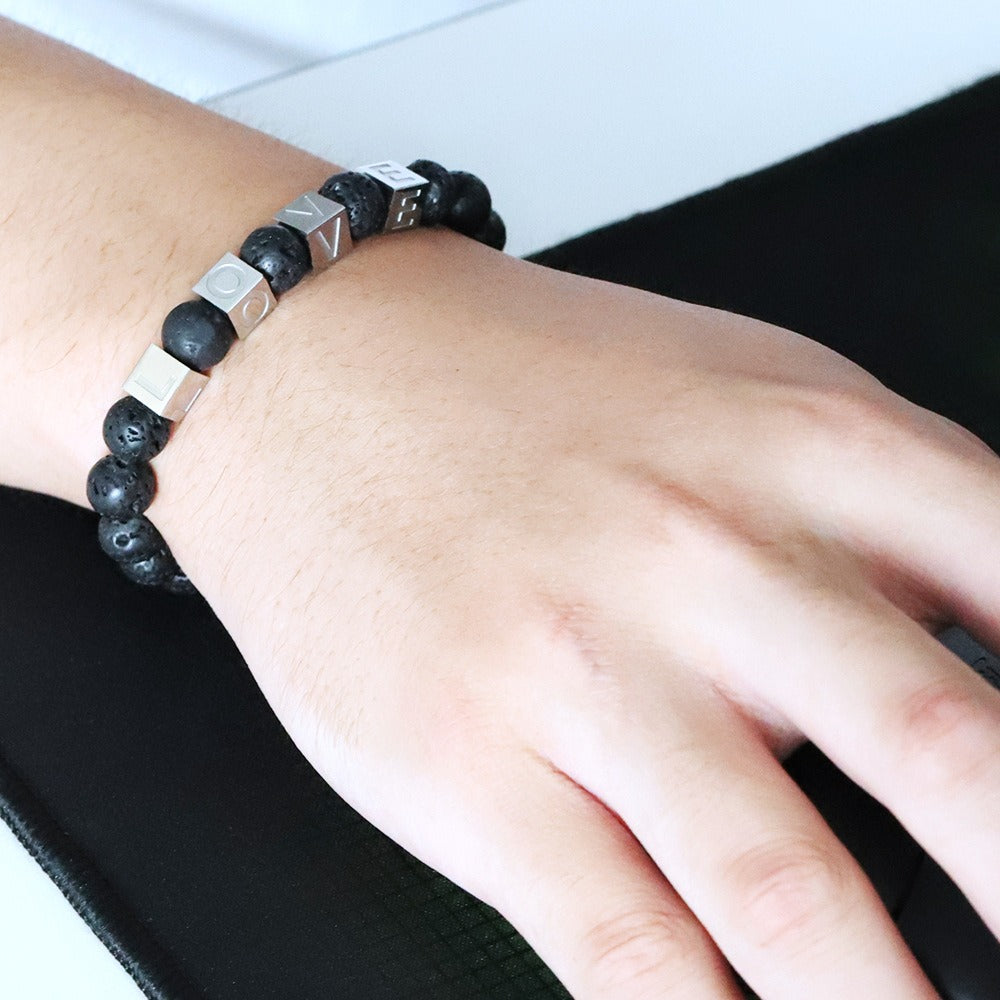Love Volcanic Stone Bracelet - DromedarShop.com Online Boutique