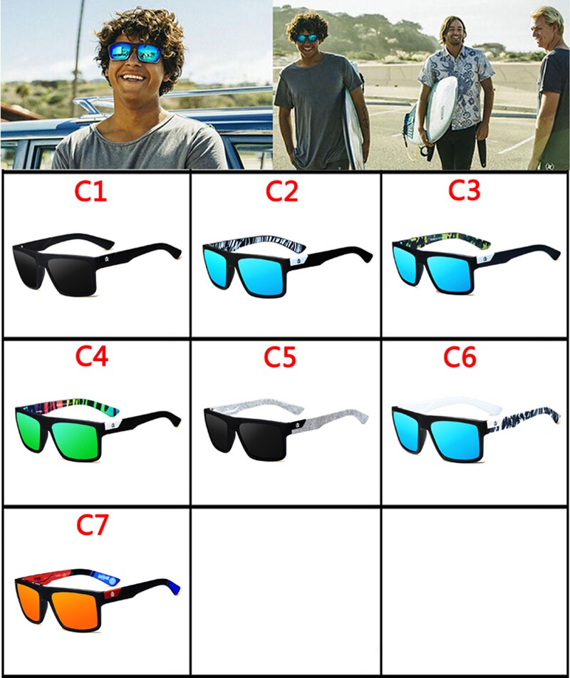 Squared Cool Unisex Polarized Sunglasses DromedarShop.com Online Boutique