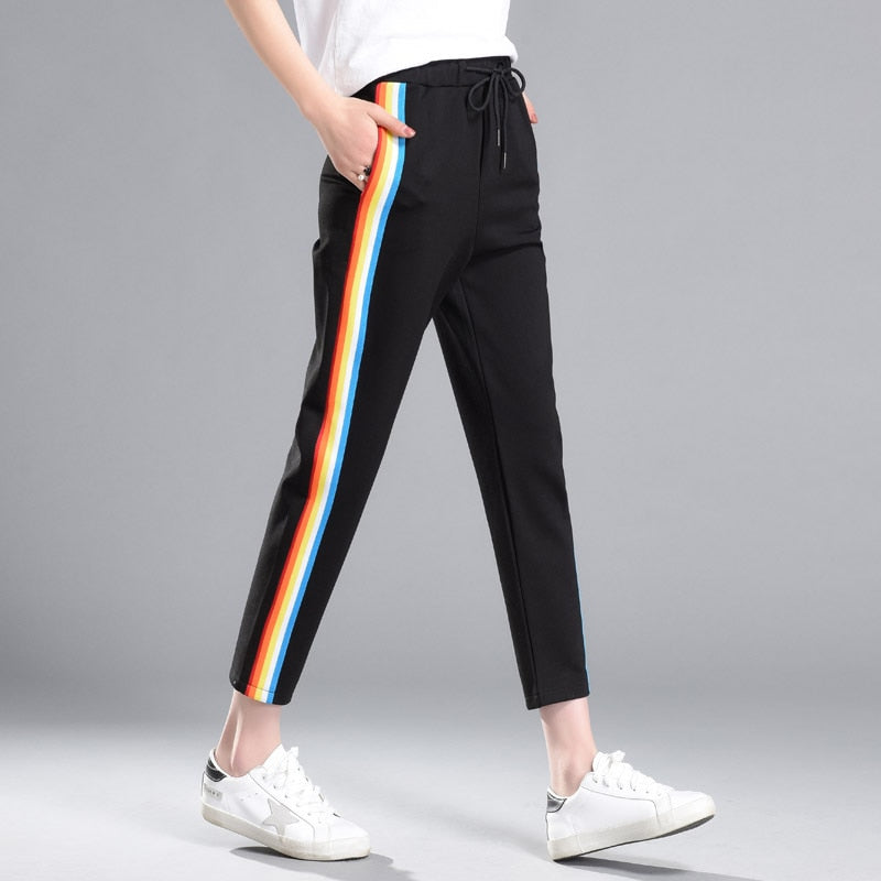 Women Sweatpants Sportswear Rainbow Pants - DromedarShop.com Online Boutique
