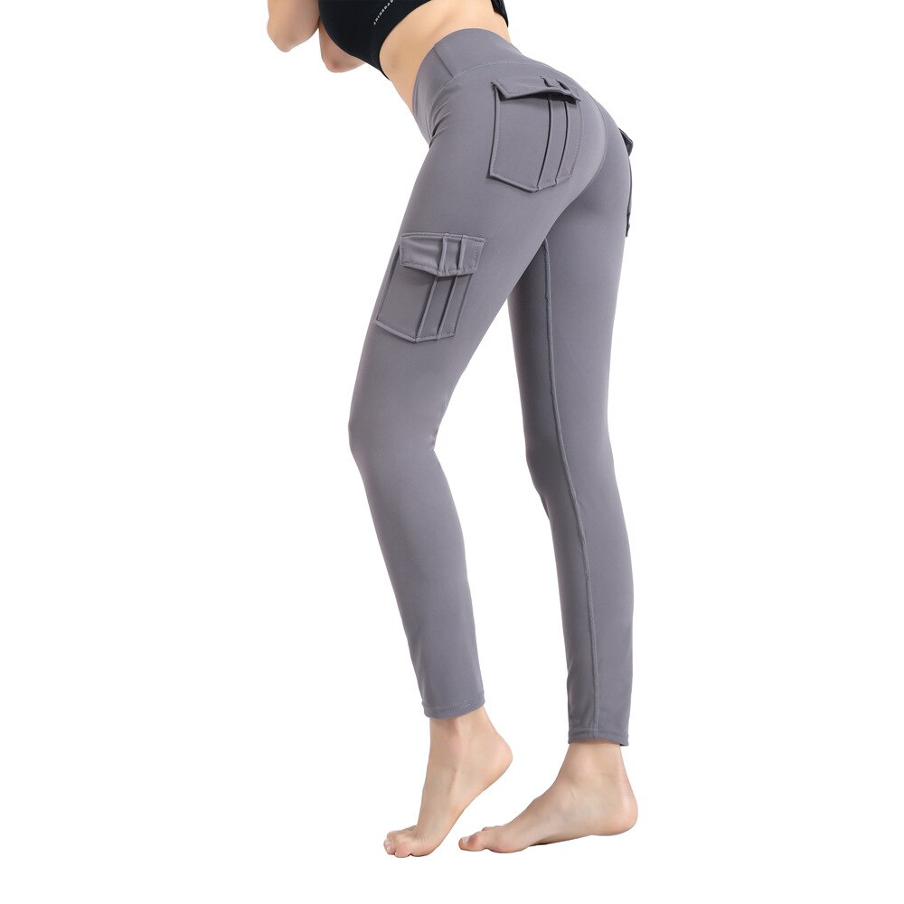 Women Outdoor Running Fitness Yoga Pocket Pants DromedarShop.com Online Boutique