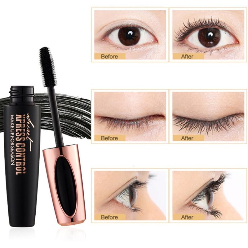 1pc 4D Silk fiber Eye Lashe Makeup Waterproof Silicone Brush Head Mascara DromedarShop.com Online Boutique